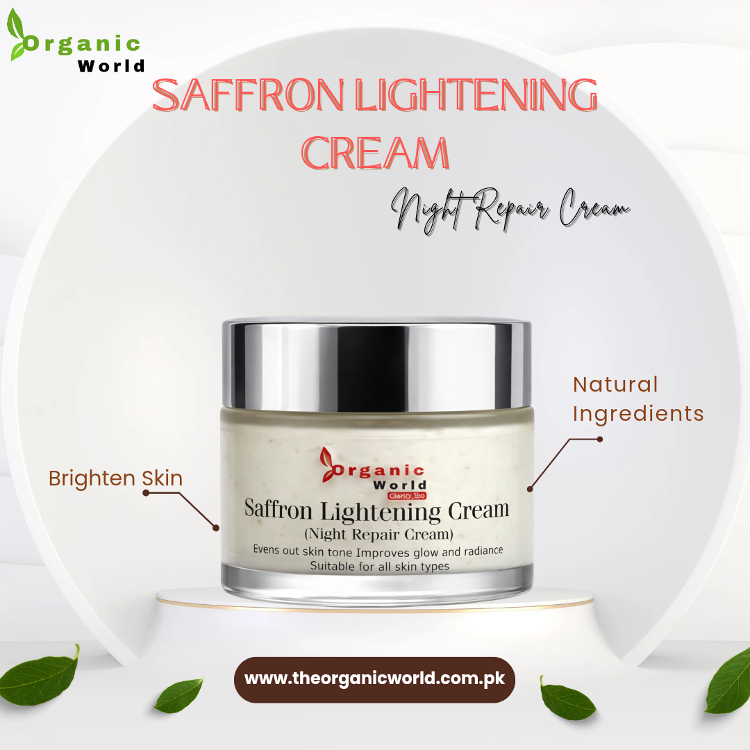 Saffron Lightening Cream by Organic Wolrd Glorify You Saffron Lightening Cream - Night Repair Cream