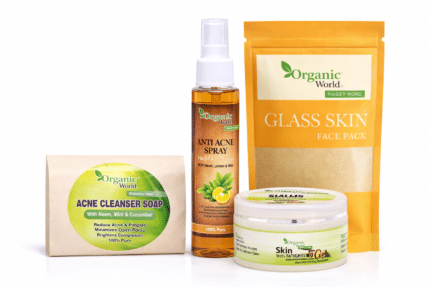 Advanced acne recovery system 4 step kit in Pakistan toner soap gel glass skin face pack